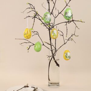 Пасхальные украшения Яйца Happy Sappy Easter 8 см, 6 шт, подвеска Kaemingk фото 5