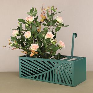 Подвесное кашпо для балкона Эдинбург 45*16 см, металл Kaemingk фото 2