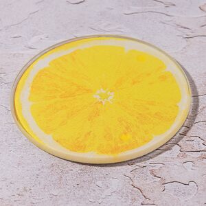 Набор подставок под кружки Lemon 9 см, 4 шт, стекло Kaemingk фото 2