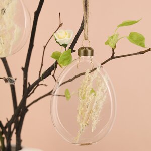 Пасхальные украшения Яйца Spring Flowers 11 см, 3 шт, стекло, подвеска Kaemingk фото 5