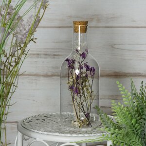 Декоративная бутылка Fleurs de Provence: Violet 17 см, стекло Kaemingk фото 1