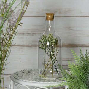 Декоративная бутылка Fleurs de Provence: Blanc 17 см, стекло Kaemingk фото 1