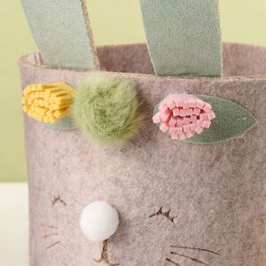 Набор декоративных кашпо из фетра Кролики 16-20 см, 2 шт Kaemingk фото 5