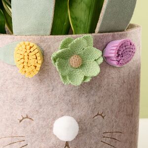 Набор декоративных кашпо из фетра Кролики 16-20 см, 2 шт Kaemingk фото 4