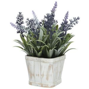 Искусственный цветок в горшке Лаванда Lalle 22 см Kaemingk фото 2