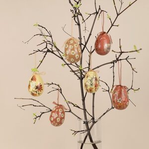 Пасхальные украшения Яйца Easter Etude 8 см, 6 шт, подвеска Kaemingk фото 2
