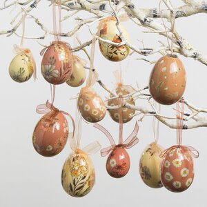 Пасхальные украшения Яйца Easter Etude 4-6 см, 12 шт, подвеска Kaemingk фото 4