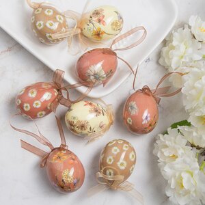 Пасхальные украшения Яйца Easter Etude 5 см, 8 шт, подвеска Kaemingk фото 1