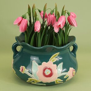 Керамическая ваза-кашпо Dolly Flowers 24*15 см Kaemingk фото 1