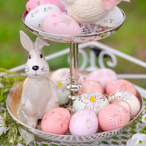 Пасхальные украшения Яйца Sunny Easter 6 см, 12 шт, натуральные Kaemingk фото 4