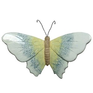Подвесное садовое украшение Бабочка Рене 25 см, керамика