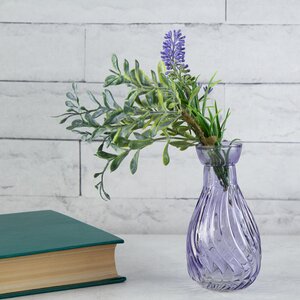 Маленькая ваза Кэрол 10 см фиолетовая