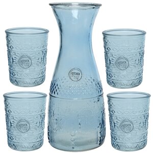 Набор для воды Lakki: кувшин + 4 стакана, стекло Kaemingk фото 1
