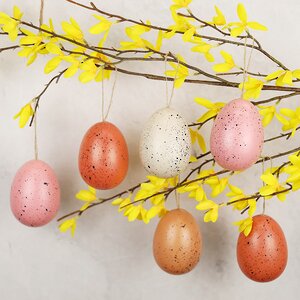 Пасхальные украшения Яйца Marbled Easter 9 см, 6 шт, подвеска Kaemingk фото 3