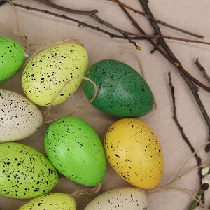 Пасхальные украшения Яйца Wonderful Easter 6 см, 12 шт, подвеска Kaemingk фото 6
