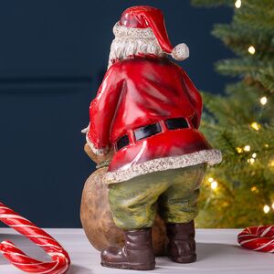 Новогодняя фигурка Санта Клаус с мешком гостинцев 19 см Breitner фото 3
