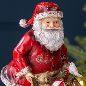 Новогодняя фигурка Санта Клаус с мешком гостинцев 19 см Breitner фото 2