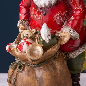 Новогодняя фигурка Санта Клаус с мешком гостинцев 19 см Breitner фото 4