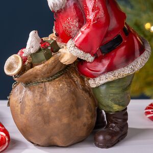 Новогодняя фигурка Санта Клаус с мешком гостинцев 19 см Breitner фото 6