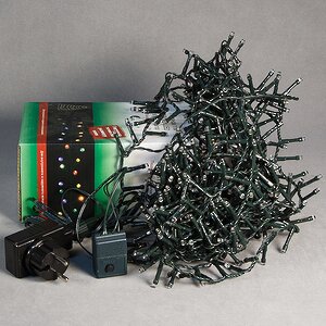 Светодиодная гирлянда на елку 185 см Snake Light, 11 м, 550 теплых белых LED ламп, зеленый ПВХ, контроллер, IP44 Triumph Tree фото 2