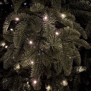 Светодиодная гирлянда Luca на батарейках, 368 теплых белых LED ламп, 27.6 м, зеленый ПВХ, таймер, IP44 Christmas Deluxe фото 2