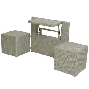 Комплект мебели для балкона из искусственного ротанга Мармарис 180*80*55 см для 2 человек Kaemingk фото 2