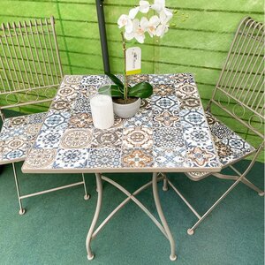 Комплект садовой мебели с мозаикой Гран Тулуз: 1 стол + 2 стула Kaemingk фото 2
