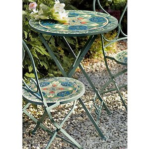 Комплект садовой мебели с мозаикой Ривьера: 1 стол + 2 стула Kaemingk фото 2