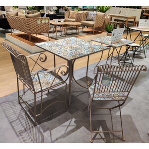 Комплект садовой мебели с мозаикой Гран Тулуз: 1 стол + 3 стула Kaemingk фото 6