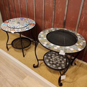 Стол для костра с мозаикой Порту 58*54 см, металл Kaemingk фото 6