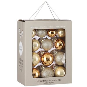Набор стеклянных шаров Брызги шампанского, 5-7 см, 26 шт Edelman фото 2
