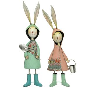 Садовая фигура Кролик Рон с лопаткой 75 см Kaemingk фото 2