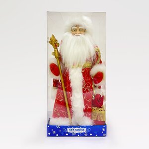 Фигура Дед Мороз - Хозяин Зимы в красной шубе 50 см Triumph Tree фото 3