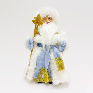 Фигура Дед Мороз - Хозяин Зимы в голубой шубе 30 см Triumph Tree фото 2