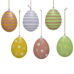 Пасхальные украшения Яйца Lovely Easter 9 см, 6 шт, подвеска Kaemingk фото 3