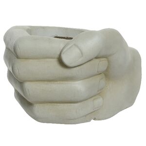 Декоративное кашпо Pugno 32 см бежевое Kaemingk фото 4