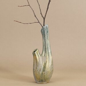 Керамическая ваза Portela 21 см зеленая Kaemingk фото 3