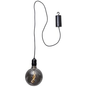 Подвесной светильник-шар McGonagall Grey 18*11 см с филаментной LED лампой, на батарейках, IP44 Star Trading фото 1