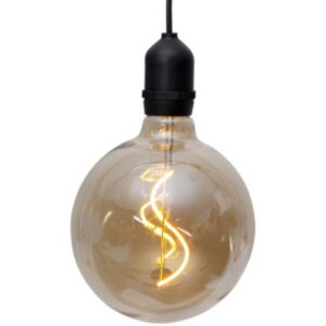 Подвесной светильник-шар McGonagall Gold 18*11 см с филаментной LED лампой, на батарейках, IP44 Star Trading фото 4