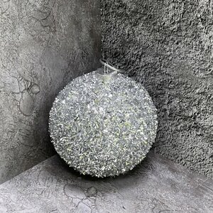 Набор елочных шаров Fluffy Shine: Серебряный 8 см, 24 шт Edelman фото 4