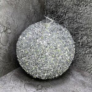 Набор елочных шаров Fluffy Shine: Серебряный 10 см, 24 шт Edelman фото 3