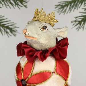 Елочная игрушка Крыс Лайонель 25 см, подвеска Christmas Deluxe (Кристмас Делюкс) фото 3