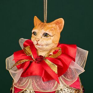 Елочная игрушка Кот Персиваль 23 см, подвеска Christmas Deluxe (Кристмас Делюкс) фото 4