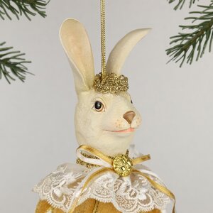 Елочная игрушка Кролик Джермэйн 25 см, подвеска Christmas Deluxe фото 2