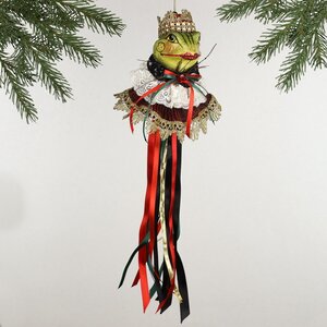 Елочная игрушка Лягушка - Vestito Reali 36 см, подвеска Christmas Deluxe фото 2
