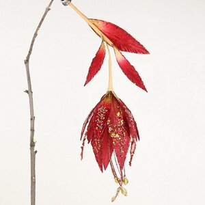 Искусственный цветок Strelizia Reale 20 см, клипса Christmas Deluxe фото 4