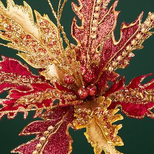 Пуансеттия на стебле Diretto di Norrmalm 73 см Christmas Deluxe фото 2