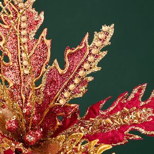 Пуансеттия на стебле Diretto di Norrmalm 73 см Christmas Deluxe фото 5