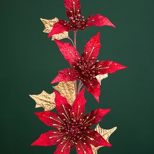 Пуансеттия на стебле Annese Marsala 72 см Christmas Deluxe фото 2