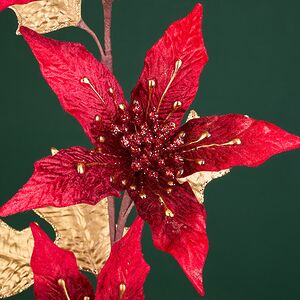 Пуансеттия на стебле Annese Marsala 72 см Christmas Deluxe фото 6